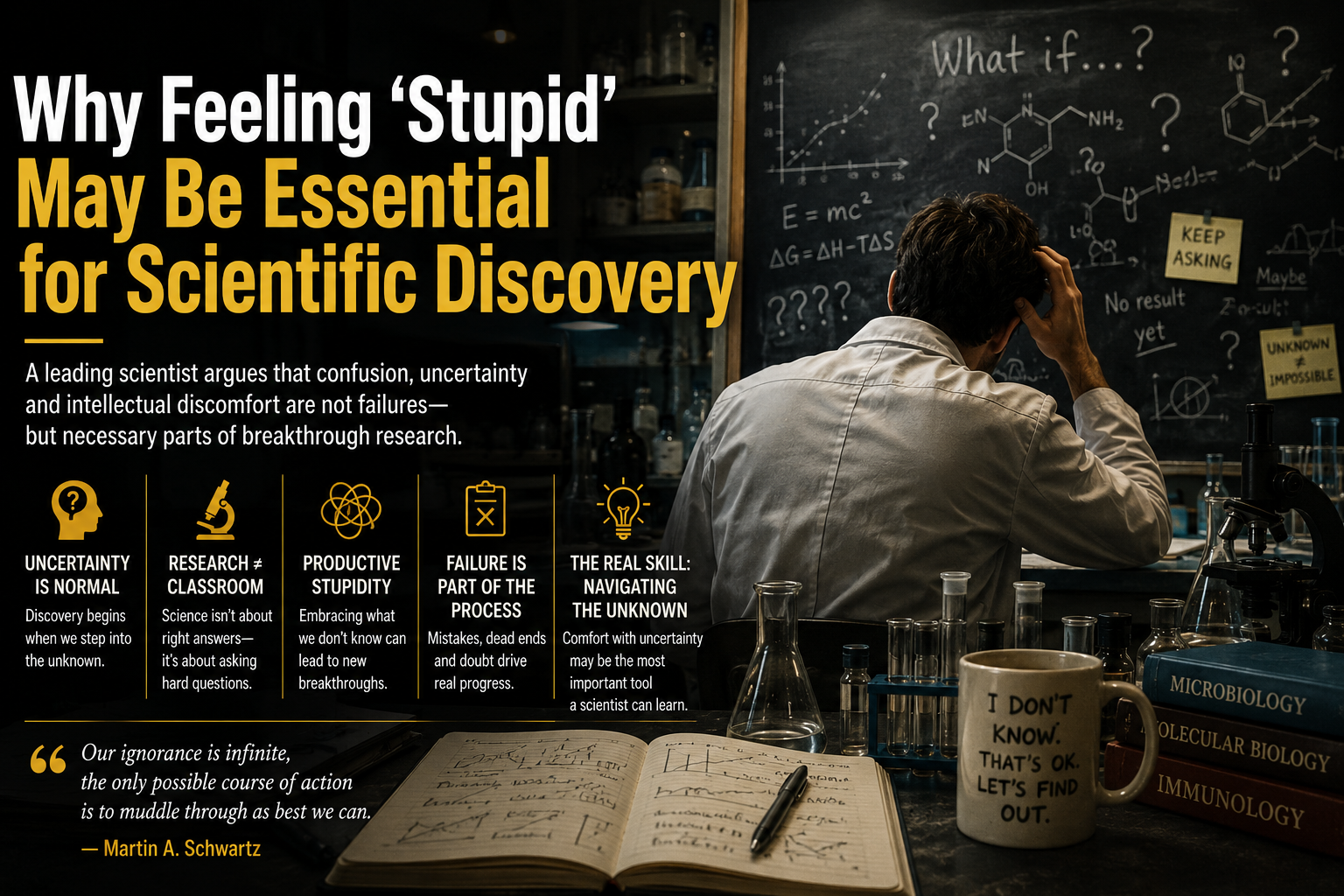 Why Feeling ‘Stupid’ May Be Essential for Scientific Discovery
