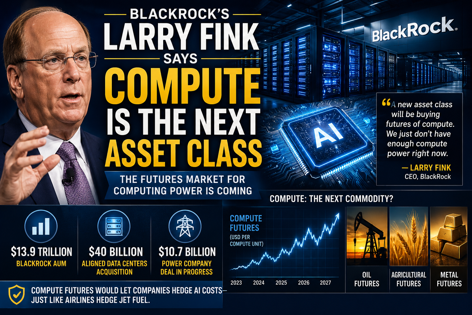 BlackRock’s Larry Fink Says Compute Could Become the Next Asset Class