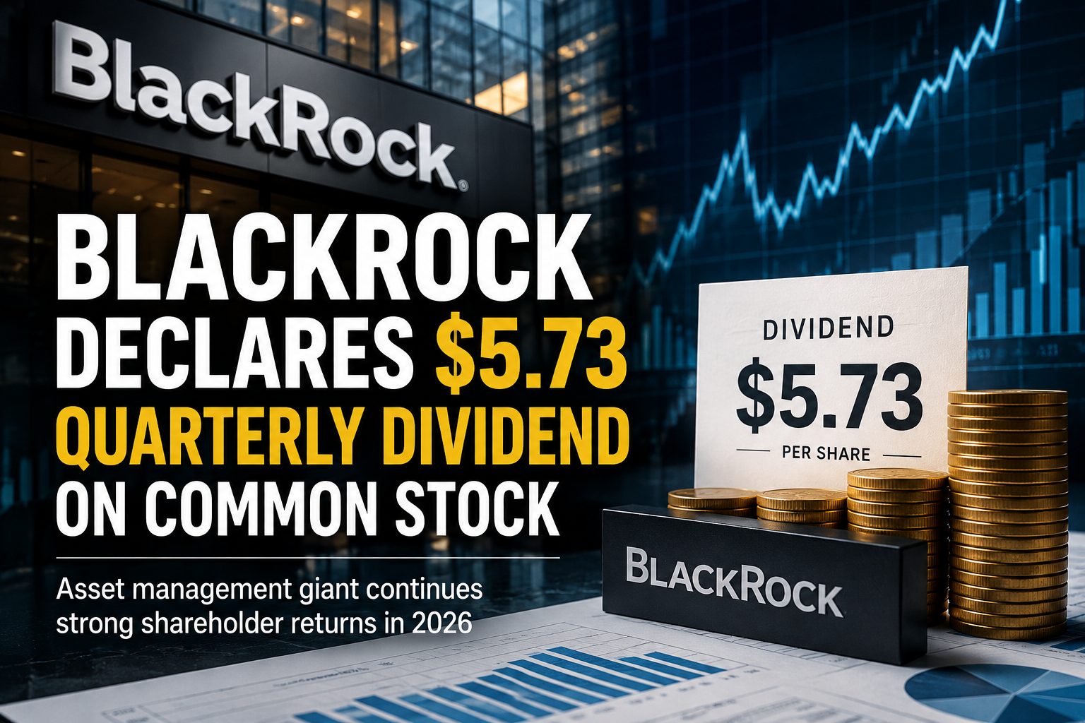 BlackRock Declares $5.73 Quarterly Dividend on Common Stock